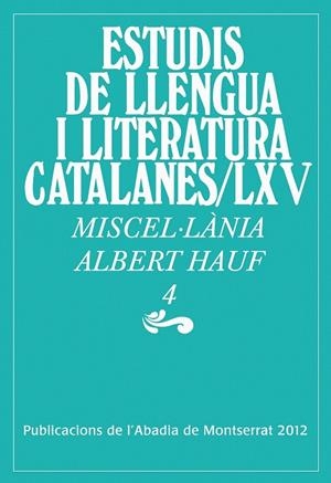 Miscel·lània Albert Hauf, 4 | 9788498835403 | Miralles i Montserrat, Joan;y otros
