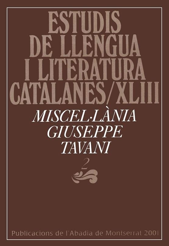 Miscel·lània Giuseppe Tavani, 2 | 9788484153047 | Varios autores