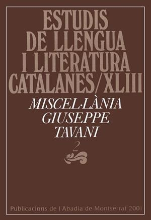 Miscel·lània Giuseppe Tavani, 2 | 9788484153047 | Varios autores