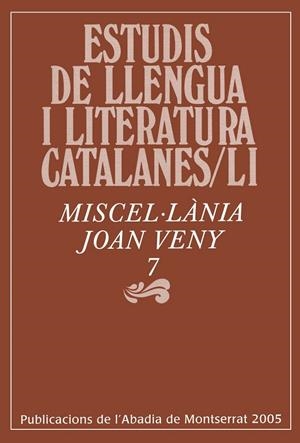 Miscel·lània Joan Veny 7 | 9788484157373 | Varios autores