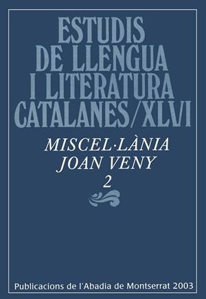 Miscel·lània Joan Veny, 2 | 9788484155119 | Varios autores