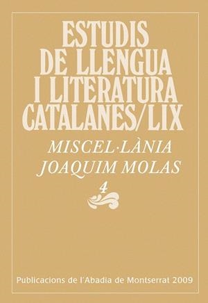 Miscel·lània Joaquim Molas, 4 | 9788498831979 | Massot i Muntaner, Josep;y otros