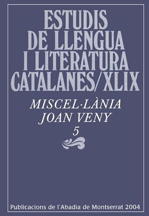 Miscel·lània Joan Veny, 5 | 9788484156284 | Varios autores