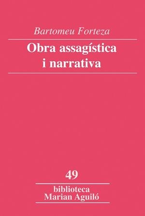Obra assagística i narrativa | 9788498834048 | Forteza Pinya, Bartomeu