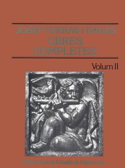 Obres completes de Josep Torras i Bages, Volum II | 9788472027473 | Torras i Bages, Josep