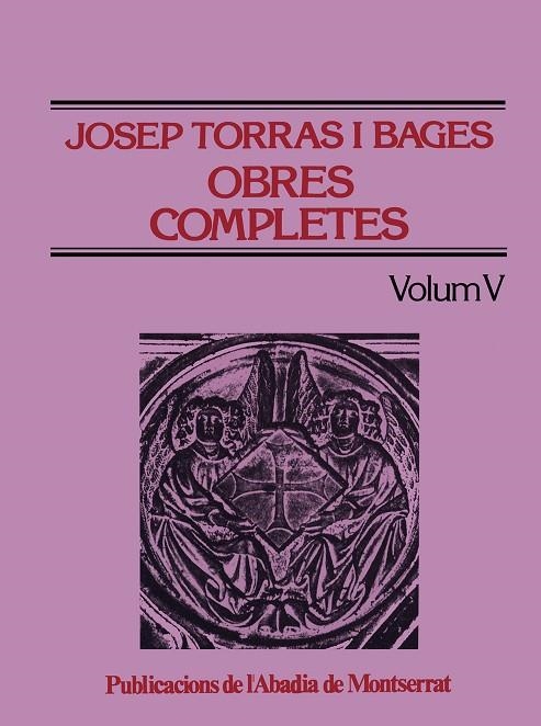 Obres completes de Josep Torras i Bages, Volum V | 9788472029408 | Torras i Bages, Josep