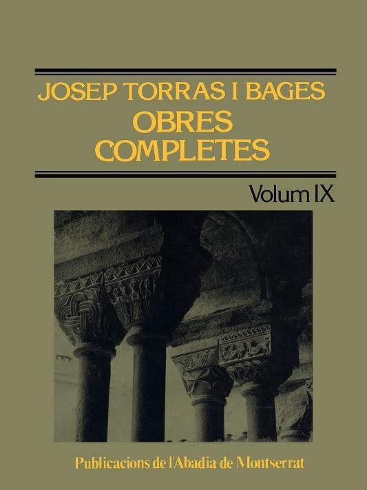 Obres completes de Josep Torras i Bages, Volum IX | 9788478262045 | Torras i Bages, Josep