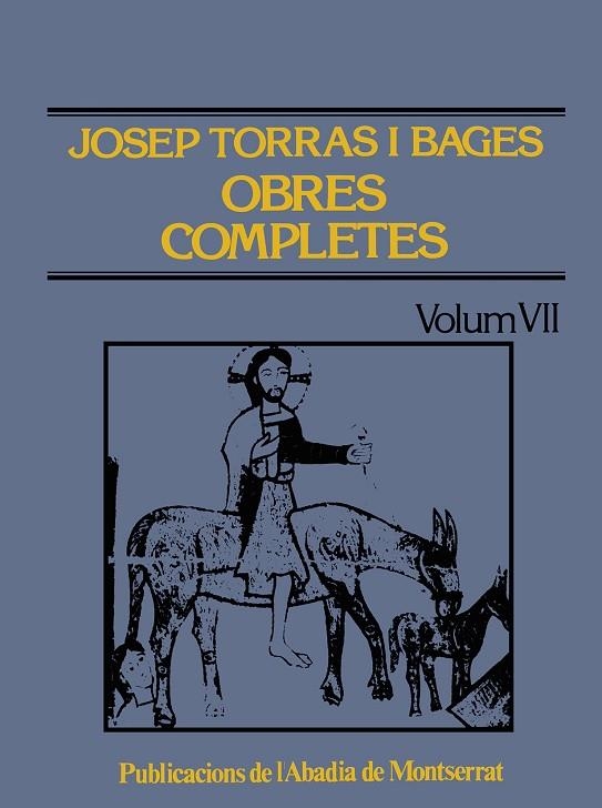 Obres completes de Josep Torras i Bages, Volum VII | 9788478261574 | Torras i Bages, Josep