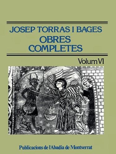Obres completes de Josep Torras i Bages, Volum VI | 9788478260812 | Torras i Bages, Josep