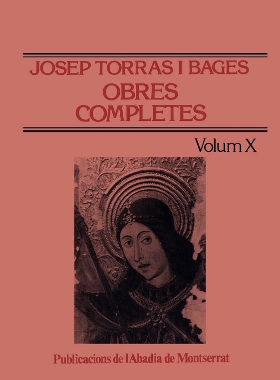 Obres completes de Josep Torras i Bages, Volum X | 9788478264896 | Torras i Bages, Josep;Olivar, Alexandre