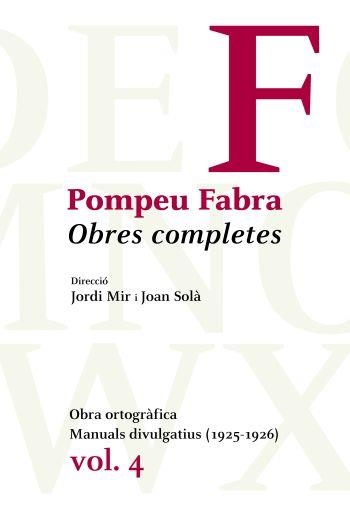 Obres completes de Pompeu Fabra, 4 | 9788484374992 | Pompeu Fabra