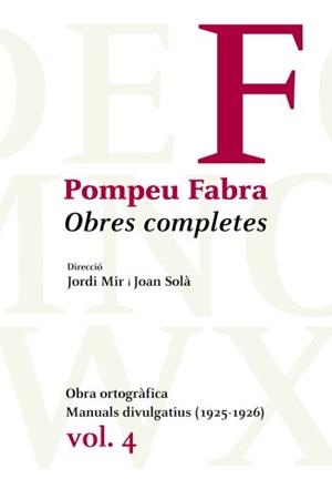 Obres completes de Pompeu Fabra, 4 | 9788484374992 | Pompeu Fabra