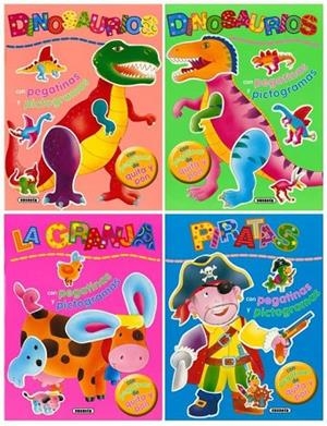 Pegatinas de quita y pon con pictogramas (4 títulos) | 9788430565580 | Susaeta, Equipo