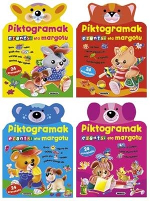 Piktogramak erantsi eta margotu (4 titulu) | 9788430535804 | Susaeta, Equipo