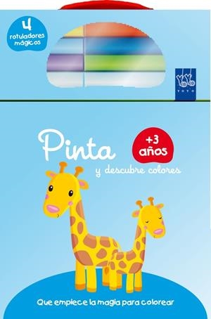 Pinta y descubre colores +3. Jirafa | 9788408134718 | YOYO
