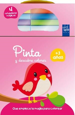 Pinta y descubre colores +3. Pájaro | 9788408134725 | YOYO