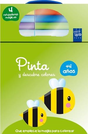 Pinta y descubre colores +4. Abeja | 9788408134732 | YOYO