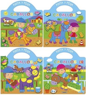 Pinta y pega caballos (4 títulos) | 9788467750768 | Busquets, Carmen