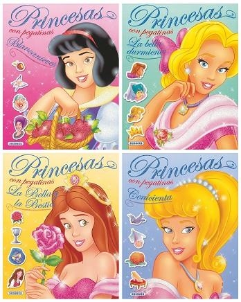 Princesas con pegatinas brillantes (4 títulos) | 9788430567294 | Susaeta, Equipo