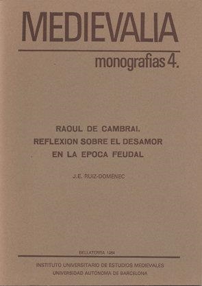 Raoul de Cambrai | 9788474881080 | Ruíz Domenech, Enric