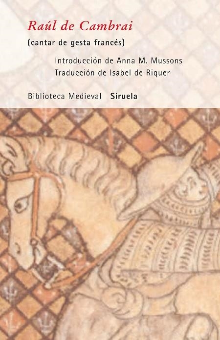 Raúl de Cambrai | 9788498410617 | Anónimo del siglo XII,