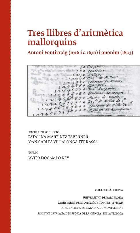 Tres llibres d’aritmètica mallorquins | 9788498837216