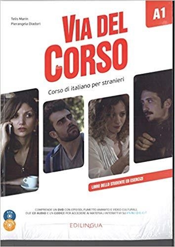 VIA DEL CORSO : LIBRO DELLO STUDENTE ED ESERCIZI + CD AUDIO (2) + DVD VIDEO A1 | 9788898433636 | ALESSANDRO BARICCO