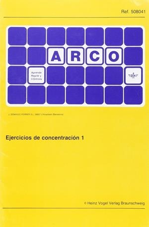 EJERCICIOS DE CONCENTRACION 1 | 9788492490554 | VA