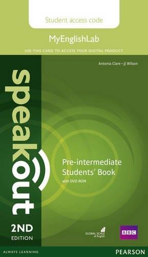 SPEAKOUT PRE-INTERMEDIATE 2ND EDITION MYENGLISHLAB STUDENT ACCESS CARD (STANDALONE) | 9781447976950