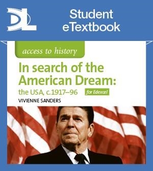 ATH: IN SEARCH OF THE AMERICAN DREAM: USA, 1917-96 EDEXCEL SET | 9781510427167 | VIVIENNE SANDERS