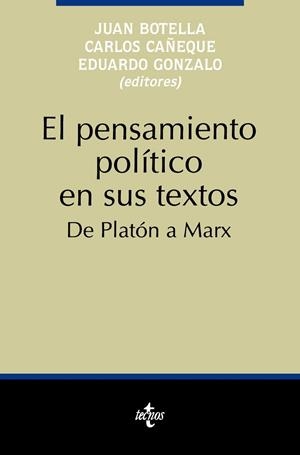 EL PENSAMIENTO POLÍTICO EN SUS TEXTOS | 9788430925223 | BOTELLA CORRAL, JOAN;CAÑEQUE SOLÁ, CARLOS;GONZALO, EDUARDO;Y OTROS