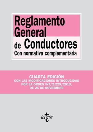 REGLAMENTO GENERAL DE CONDUCTORES | 9788430961481 | EDITORIAL TECNOS