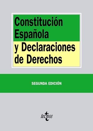 CONSTITUCIÓN ESPAÑOLA Y DECLARACIONES DE DERECHOS | 9788430963454 | EDITORIAL TECNOS