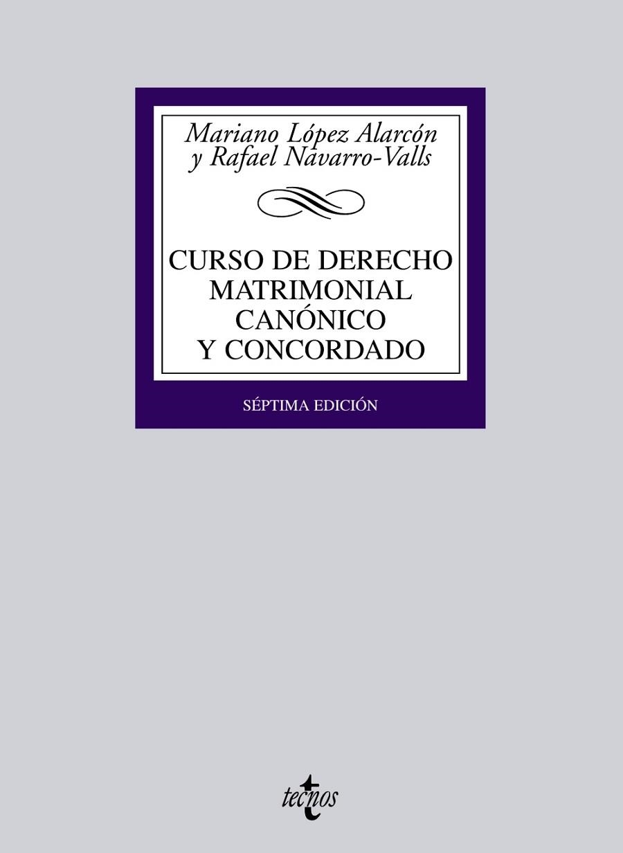 CURSO DE DERECHO MATRIMONIAL CANÓNICO Y CONCORDADO | 9788430951307 | LÓPEZ ALARCÓN, MARIANO;NAVARRO-VALLS, RAFAEL