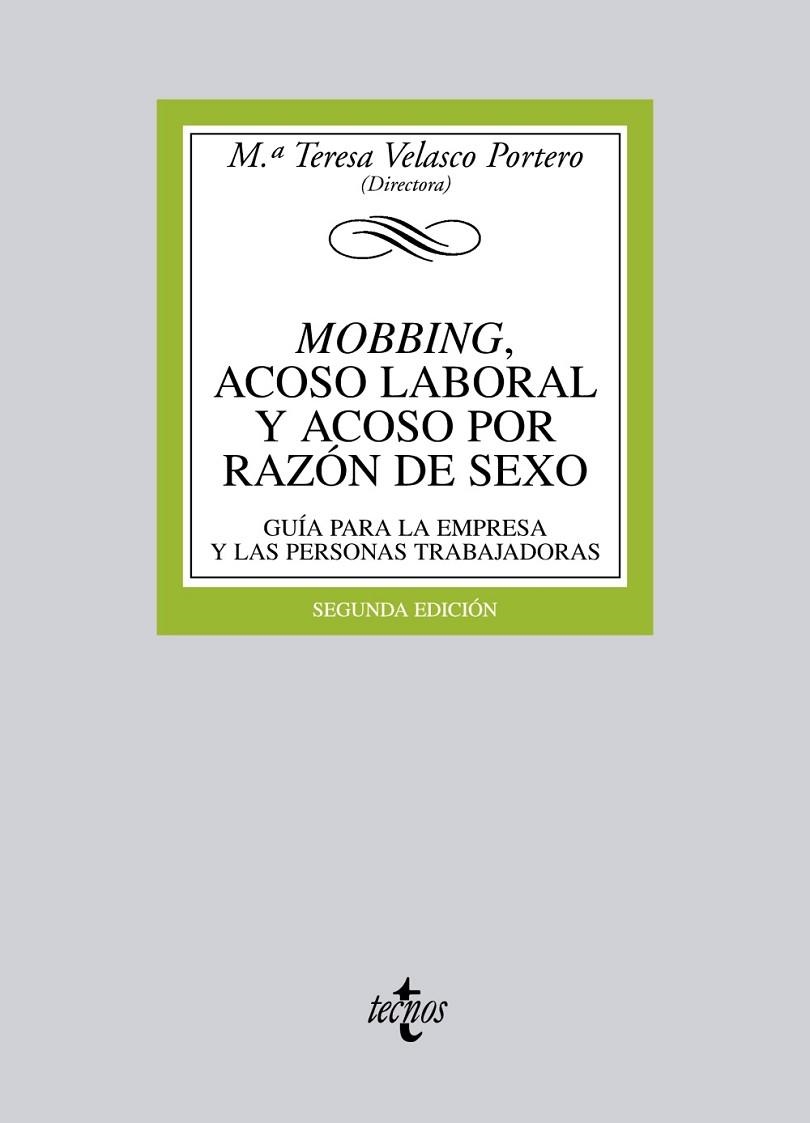 MOBBING, ACOSO LABORAL Y ACOSO POR RAZÓN DE SEXO | 9788430953363 | VELASCO PORTERO, Mª TERESA;RODRÍGUEZ SANZ DE GALDEANO, BEATRIZ;RUBIO DE MEDINA, Mª DOLORES;MANEIRO V