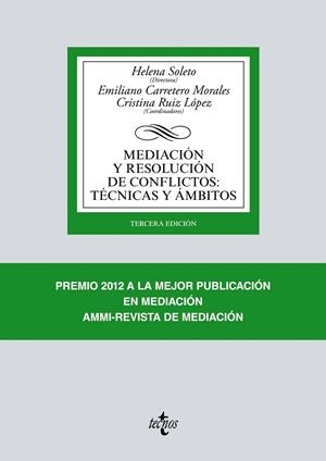 MEDIACIÓN Y RESOLUCIÓN DE CONFLICTOS: TÉCNICAS Y ÁMBITOS | 9788430972739 | SOLETO, HELENA;CARRETERO MORALES, EMILIANO;ALZATE SÁEZ DE HEREDIA, RAMÓN;AVILÉS, MARÍA;BUTTS GRIGSS,