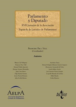 PARLAMENTO Y DIPUTADO | 9788430953202 | PAU I VALL, FRANCESC;CID VILLAGRASA, BLANCA;PULIDO QUEVEDO, MANUEL;SORIANO HERNÁDEZ, ENRIQUE;CANO BU