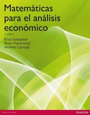MATEMÁTICAS PARA EL ANÁLISIS ECONÓMICO | 9788483223154 | SYDSAETER, KNUT; ET AL.