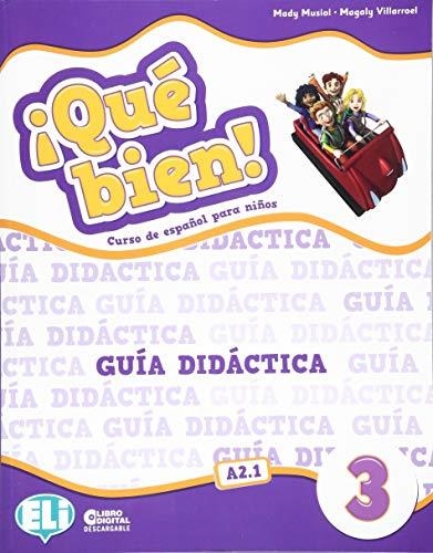 ¡QUÉ BIEN! 3 – GUIA + 2 AUDIO CDS | 9788853623461