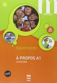 A PROPOS A1 - LIBRO + CD (2015) | 9782706122866