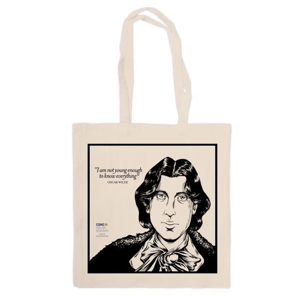 TOTE BAG OSCAR WILDE  | 9999990003867 | MALDO ILLUSTRATION