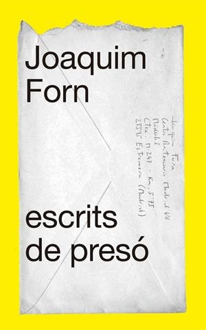 ESCRITS DE PRESÓ | 9788441232006 | JOAQUIM FORN