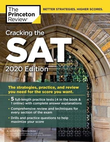 SAT CRACKING THE, WITH 5 PRACTICE TESTS 2020 EDITIO | 9780525568087 | PRINCETON REVIEW