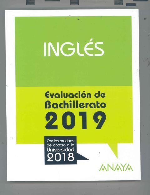 INGLÉS EVALUACION DE BACHILLERATO 2019 | 9788469856789 | NICOLA HOLMES