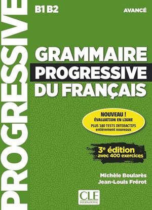 GRAMMAIRE PROGRESSIVE DU FRANÇAIS 3E AVANCÉ LIVRE | 9782090381979 | MICHÈLE BOULARES