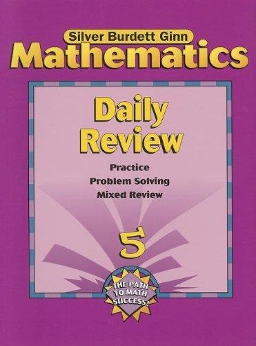 SBG MATH DAILY REVIEW PE GR 5 | 9780382373206 | SIN DETERMINAR