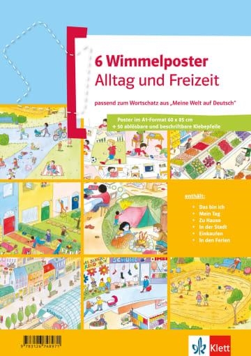 WIMMELPOSTER-SET "ALLTAG UND FREIZEIT"-A1-A2 | 9783126748971
