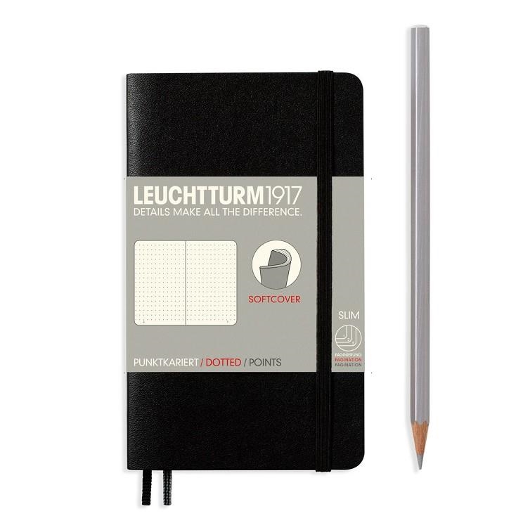NOTEBOOK POCKET A6, TAPA BLANDA, PUNTOS NEGRO | 4004117328268