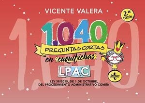1040 PREGUNTAS CORTAS EN «CUQUIFICHAS» LPAC | 9788430977796