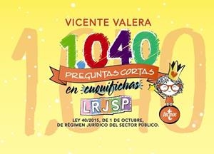 1040 PREGUNTAS CORTAS EN «CUQUIFICHAS» LRJSP | 9788430976454